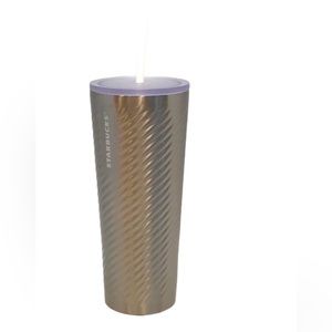 🍄 Starbucks Stainless Steel Tumbler with lid and Straw 24oz.